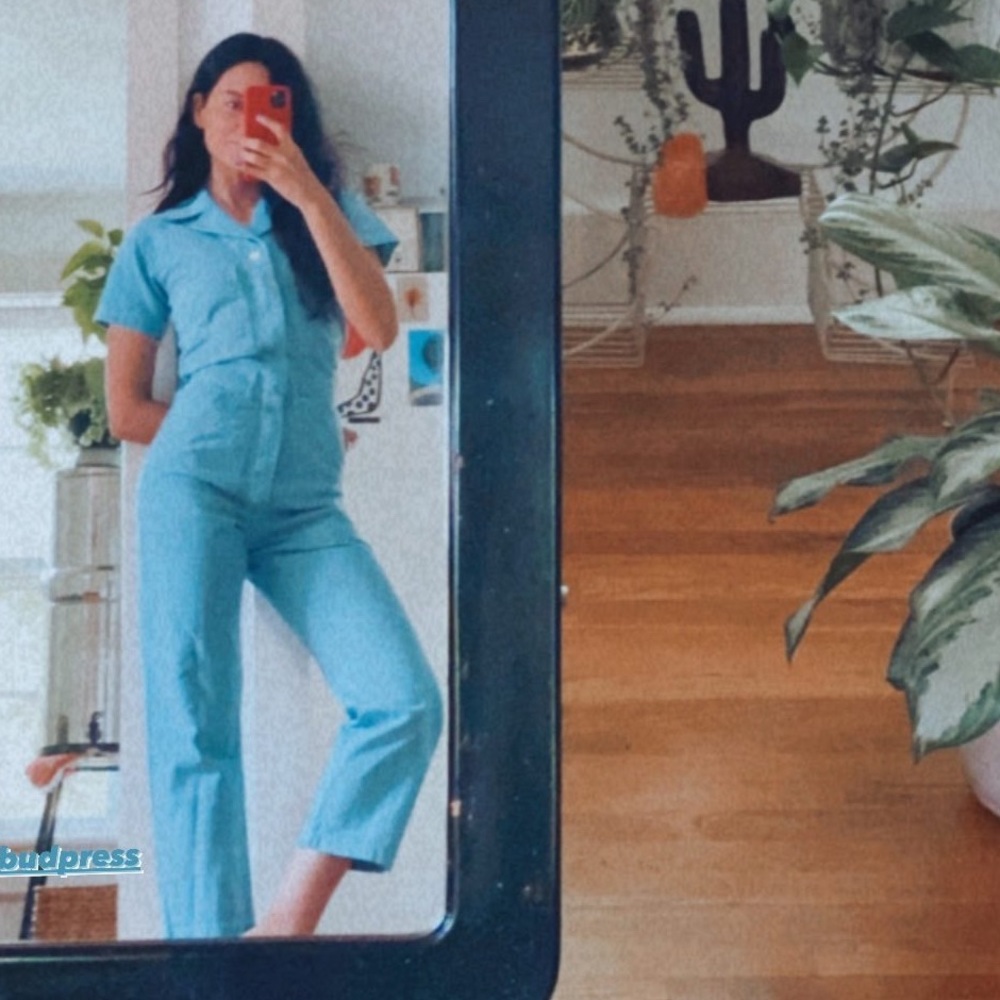 sold out BIG BUD PRESS powder baby blue jumpsuit XXS